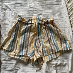 shein striped loose fit shorts